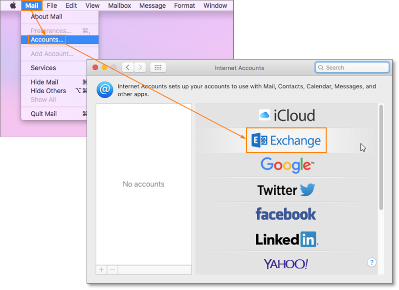 why does my evernote plugin only work on one of my email accounts in outlook for mac